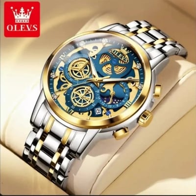 Picture of OLEVS 9947 New Luxury Fashion Stainless Steel Imported Waterproof Chronograph Active Wrist-Watch For Men