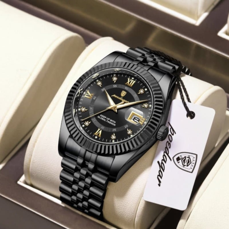 Picture of POEDAGAR 910 Luxury Sport Wrist Watch For Man Waterproof Luminous Date Men Watch Quartz Stainless Steel Men's Watches Male
