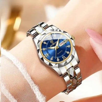Picture of BINBONG Fashion Women Watches Luxury Ladies Quartz Watch Waterproof Luminous Date Stainless Steel Ladies Watch Girlfriend Gift