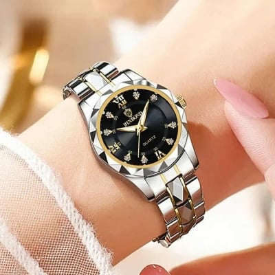 Picture of BINBONG Fashion Women Watches Luxury Ladies Quartz Watch Waterproof Luminous Date Stainless Steel Ladies Watch Girlfriend Gift