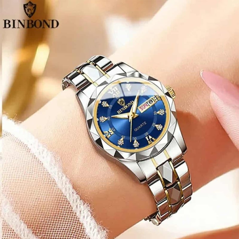 Picture of BINBONG Fashion Women Watches Luxury Ladies Quartz Watch Waterproof Luminous Date Stainless Steel Ladies Watch Girlfriend Gift