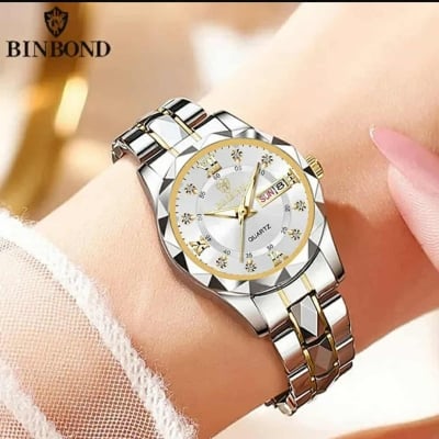 Picture of BINBONG Fashion Women Watches Luxury Ladies Quartz Watch Waterproof Luminous Date Stainless Steel Ladies Watch Girlfriend Gift