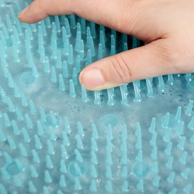 Picture of Foot Massager Shower Silicone Foot Brush Scrubber | Exfoliating Spa Cleaner | Dead Skin Remover & Foot Care Massage Tool - Multicolor