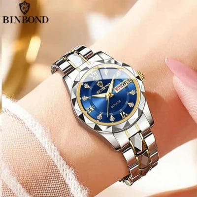 Picture of BINBONG Fashion Women Watches Luxury Ladies Quartz Watch Waterproof Luminous Date Stainless Steel Ladies Watch Girlfriend Gift