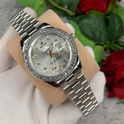 Picture of New stylish & fashionable  Stainless Steel Analog Date & Day Watch For Men