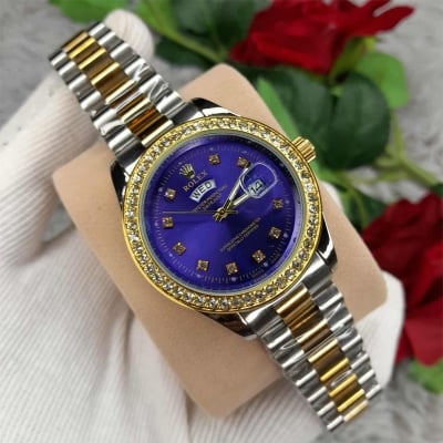 Picture of New stylish & fashionable Stainless Steel Analog Date & Day Watch For Men