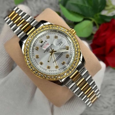 Picture of New stylish & fashionable Stainless Steel Analog Date & Day Watch For Men