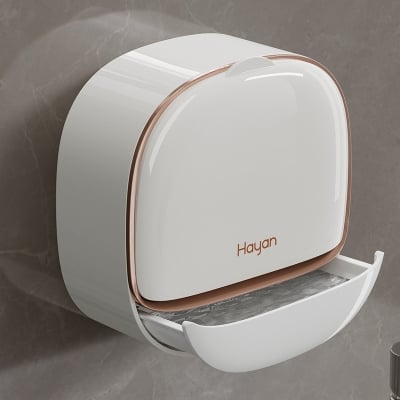 Picture of Organizer Case With Lid Drain Soap Box Wall Mounted Punch-Free Soap Dish Flip-Top Creative Storage Rack Travel Storage