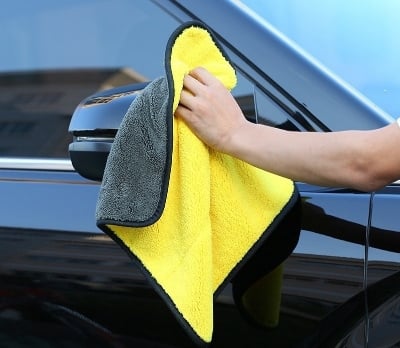 Picture of High Quality Microfiber Double Layer Cleaning Towel (30x30cm) 600gsm | Super Absorbent Car & Bike Cleaning Cloth | Scratch-Free Car Wash & Polishing Towel