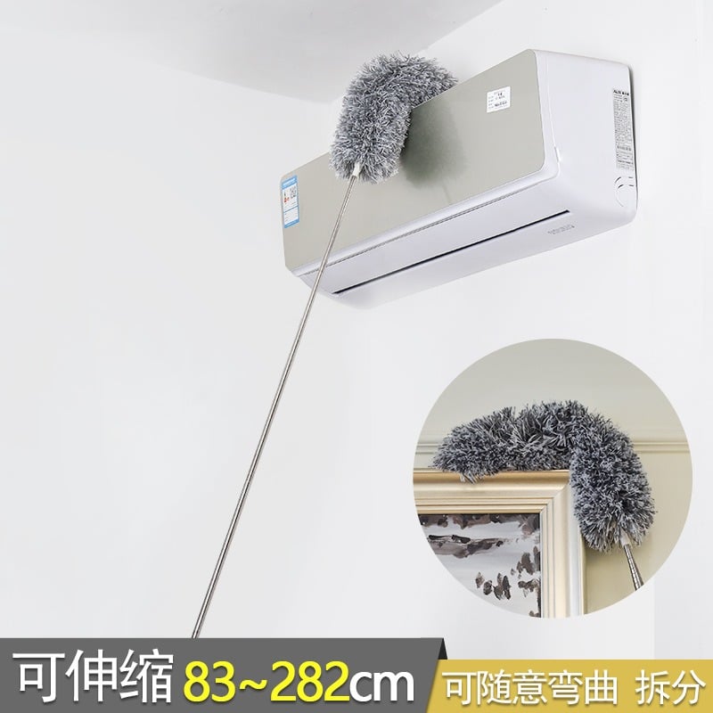 Picture of Extendable Microfiber Duster | Bendable Washable Feather Duster for High Reach Cleaning | Long Handle Dust Cleaner for Ceiling Fan, Furniture & Home Use - Multicolor