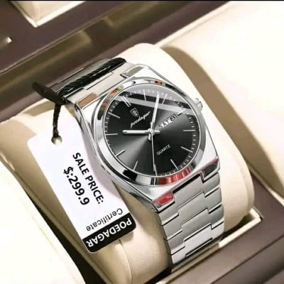 Picture of POEDAGAR 930 Luxury Watch For Men Waterproof Luminous Date Week Stainless Steel Casual Quartz Men's Watch