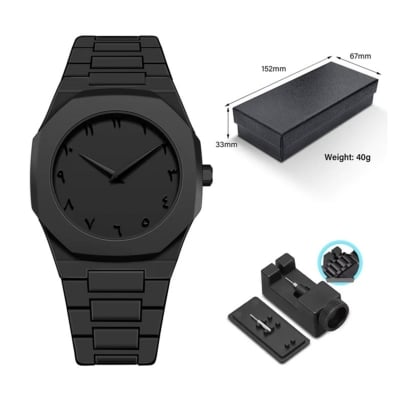 Picture of Aura 2025 New Arabic Aura Watch Black Modern Creative Design  Watch For Men