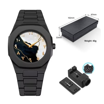 Picture of Aura 2025 New Arabic Aura Watch Black Modern Creative Design  Watch For Men