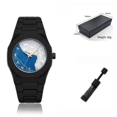 Picture of Aura 2025 New Arabic Aura Watch Black Modern Creative Design  Watch For Men