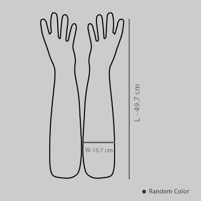Picture of Reusable Kitchen Cleaning Gloves | Waterproof Dishwashing Hand Gloves | Non-Slip Rubber Gloves for Household Cleaning, Washing & Kitchen Use (Multicolor) - Multicolor