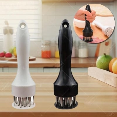 Picture of Meat Tenderizer Needle Hammer Tool | Stainless Steel Meat Softener for Beef, Chicken & Mutton | Kitchen Cooking Tool (Multicolor) - Multicolor