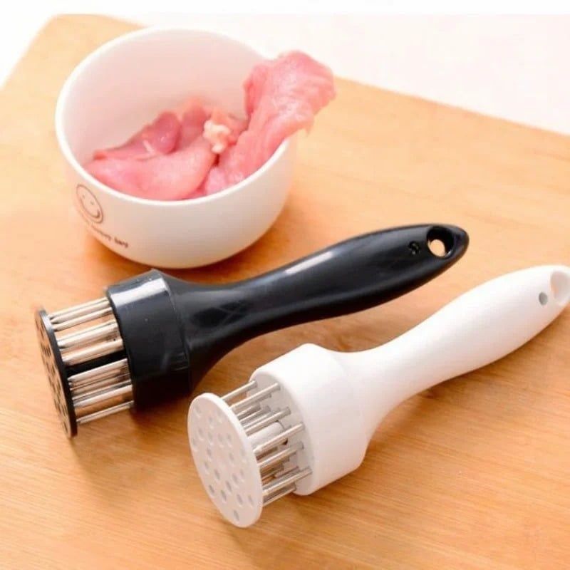 Picture of Meat Tenderizer Needle Hammer Tool | Stainless Steel Meat Softener for Beef, Chicken & Mutton | Kitchen Cooking Tool (Multicolor) - Multicolor