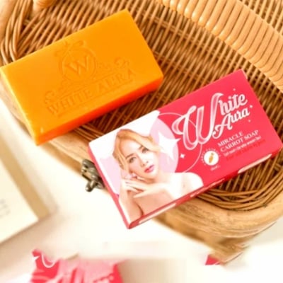 Picture of Original WHITE AURA Miracle Carrot Soap -160g White Aura Soap