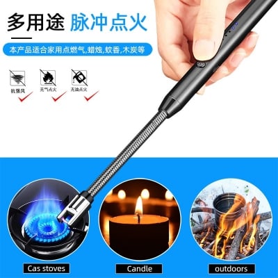 Picture of Rechargeable ARC Electric Lighter | Windproof USB BBQ & Kitchen Ignition Tool | Flameless Plasma Lighter for Candle, Gas Stove & Outdoor Use
