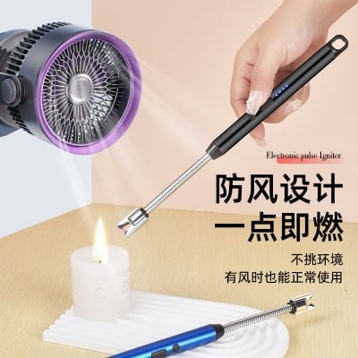 Picture of Rechargeable ARC Electric Lighter | Windproof USB BBQ & Kitchen Ignition Tool | Flameless Plasma Lighter for Candle, Gas Stove & Outdoor Use