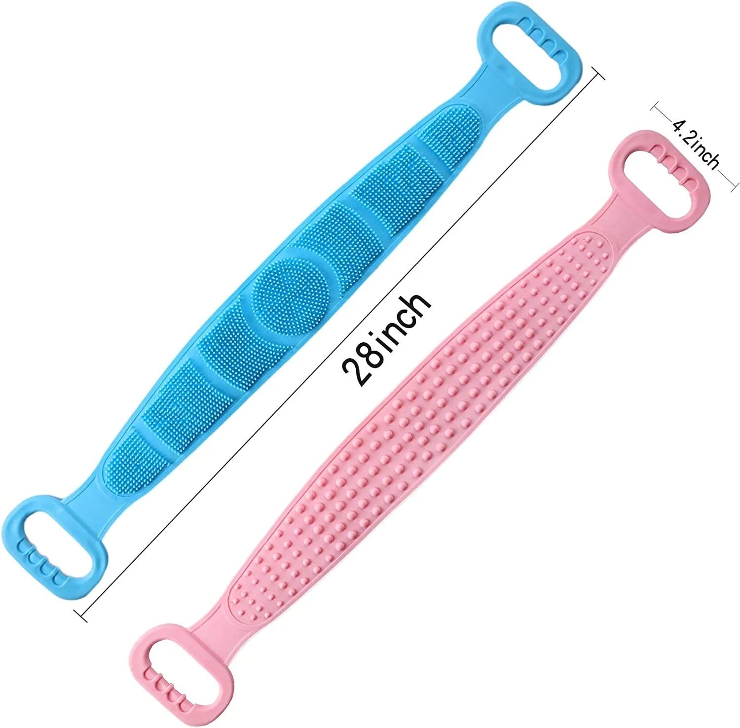 Picture of 1 Pc Silicone Back Scrubber for Shower - Exfoliating & Deep Clean Body Brush, Comfortable Massage (Multicolor) - Multicolor