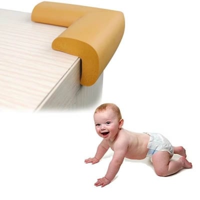 Picture of 4 Pcs Set Baby Safety Foam Corner Protector | Soft Edge Guard for Table & Furniture | Child Safety Corner Guards | Anti-Collision Edge Cushion for Home (Multicolour) - Multicolor