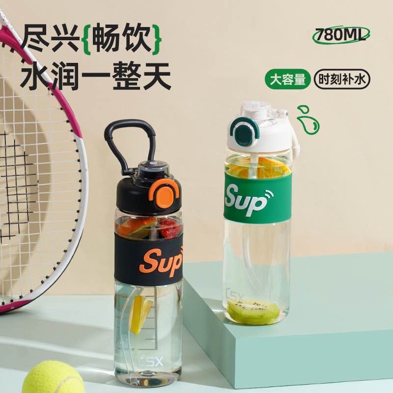 Picture of 780ml Sports Outdoor School Water Bottle | BPA Free Leakproof Drinking Bottle for Gym, Travel, School & Office | Best Quality SUP Water Bottle (Multicolour) - Multicolor
