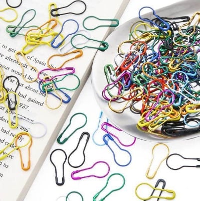 Picture of 100 Pcs Multicolor Hijab Pins for Women – Small Size Coilless Metal Safety Pins – Rust Resistant Scarf, Hijab & Clothing Pins - Multicolor