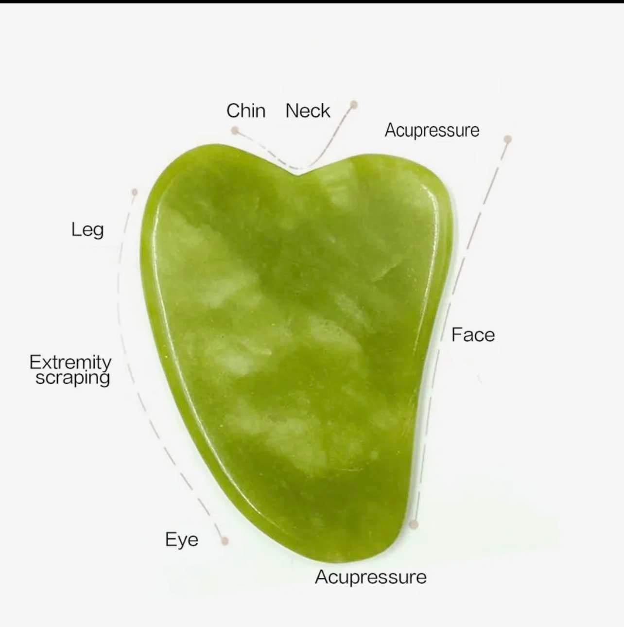 Picture of 2PCS Jade Roller & Gua Sha Set – Natural Resin Facial Massage Roller and Scraping Board for Face, Neck & Body Skin Care - Multicolor
