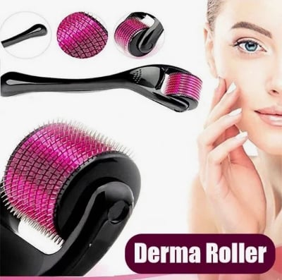 Picture of 0.5mm Dermaroller Micro Needle Skin Care Tool | Facial Roller for Skin Rejuvenation, Acne Marks & Anti-Aging Care - Multicolor