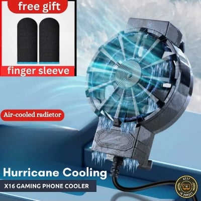 Picture of X16 Mobile Cooler for Gaming – Universal Mini Phone Cooling Fan with USB Power for All Smartphones (4–6.7 inch) - Multicolor