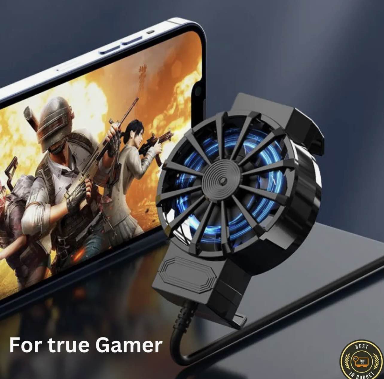 Picture of X16 Mobile Cooler for Gaming – Universal Mini Phone Cooling Fan with USB Power for All Smartphones (4–6.7 inch) - Multicolor