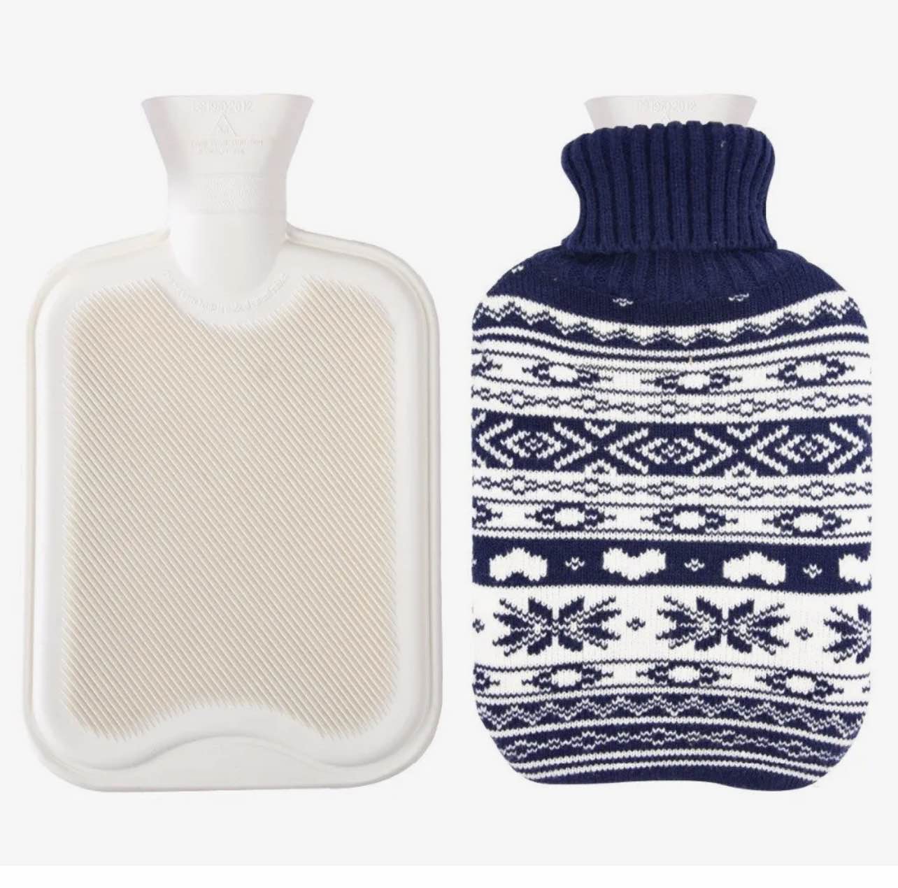 Picture of Hot Water Bag with Soft Multicolor Cover | Reusable Warm Water Bottle for Winter Warmth & Heat Therapy | Leak Resistant Hot Water Bag - Multicolor