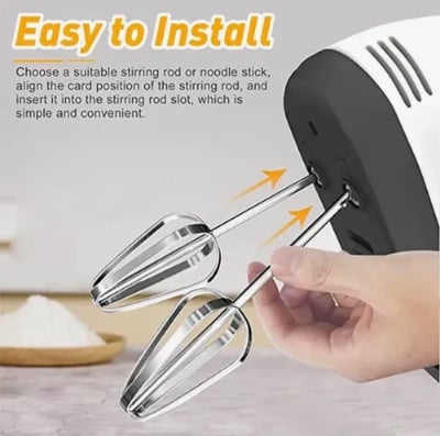 Picture of Scarlett Electric Egg Beater & Hand Mixer – High-Speed Cake Cream, Egg, Batter Mixer – Kitchen Baking Tool - Multicolor