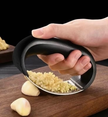 Picture of Upgraded Stainless Steel Garlic Press & Rocker | Manual Garlic Crusher for Garlic, Ginger & Herbs | Easy Kitchen Mincer Tool - Not Specified