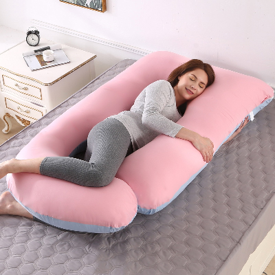 Picture of Full Body Support Pregnancy Pillow For Women Large Size Pillow For Full Body Support Pink