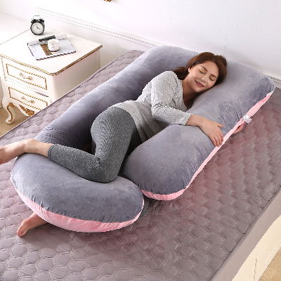 Picture of Full Body Support Pregnancy Pillow For Women Large Size Pillow For Full Body Support Pink