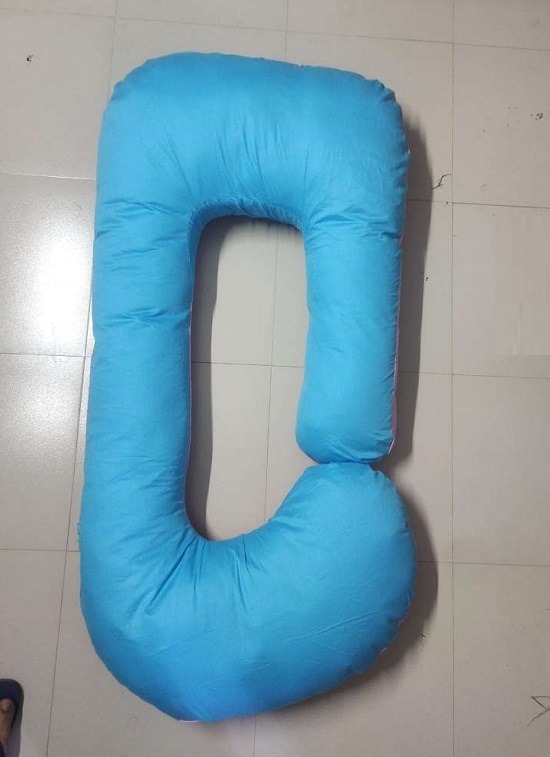 Picture of Full Body Support Pregnancy Pillow For Women Large Size Pillow For Full Body Support Pink