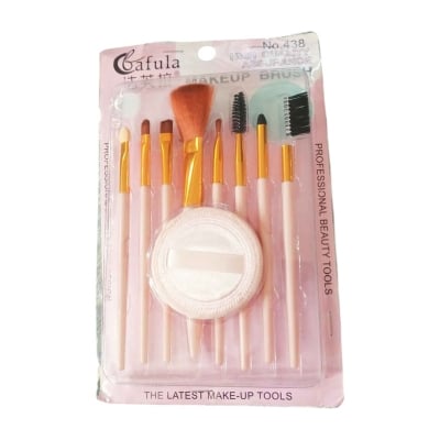 Picture of Fafula Assurance Makeup Brush 7 pcs High Quality makeup brush combo set with puff - Multicolor