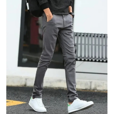 Picture of Gavardine Pant Cotton Fabrics 2 % spandex-Ash