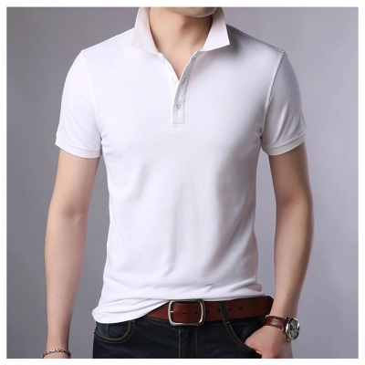 Picture of PK Cotton Polo Shirt-White