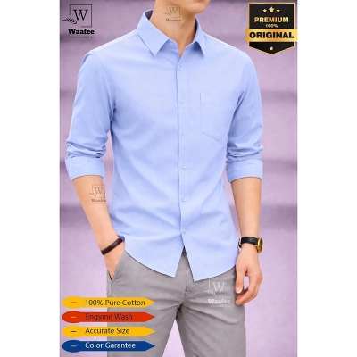 Picture of Premium Oxford Cotton Shirt _Sky Blue