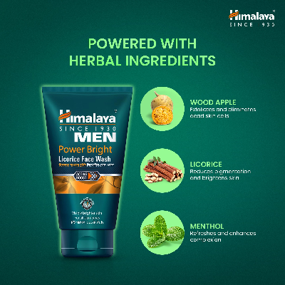 Picture of Himalaya Men Power Bright Licorice Face Wash 100 ml