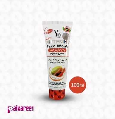 Picture of Original YC Whitening Face Wash Papaya Extract - 100ml - Orange