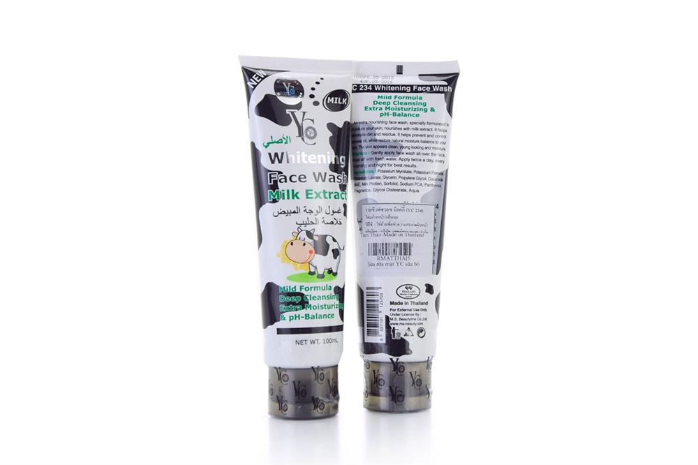 Picture of Original YC Whitening face wash  milk extract - 100ml - Black