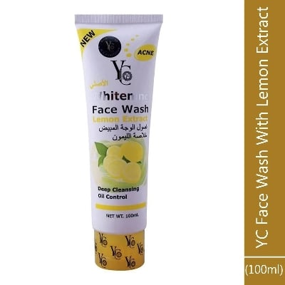 Picture of Original YC Whitening Face Wash Lemon Extract - 100ml - Lemon Yellow
