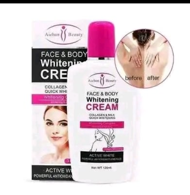 Picture of Aichun Beauty Face & Body Whitening Cream Collagen & Milk Quick Whitening Active White Powerful Antioxidants Energize