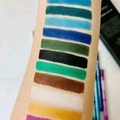 Picture of Waterproof & Long Lasting Colorful Pencil Eyeliner Set of 12 Piece
