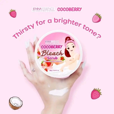 Picture of COCO BERRY Face & Body Bleaching Scrub (Whitens,exfoliates,moisturizes) - 300gm - Pink