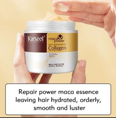 Picture of KARSEELL Collagen Hair Mask for Soft, Silky, Shiny Straight Hair - 500ml(China)